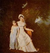 Marguerite Gerard Mme de Stael et sa fille Sweden oil painting artist